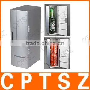 Portable Mini USB Fridge Cooler Mini USB PC Refrigerator Beverage Drink Cans Freezer for Home New Cool Gadget - Plug and Play thumbnail-1