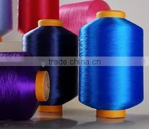 2014 Cheap China Polyester Good Quantity Textured Sewing Thread With Solid Color thumbnail-1