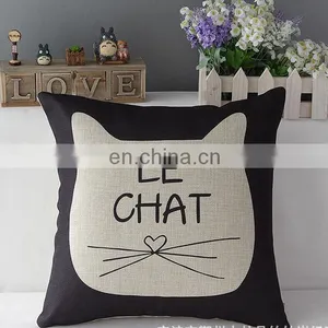 2016 Wholesale Home Decor Throw Pillow Cushion Cover Cat Cartoon Pillow thumbnail-3