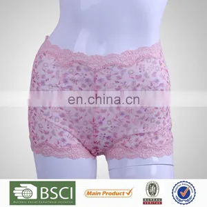 Hot Design Fashion Young Girl Print and Lace Womens Boy Briefs thumbnail-1