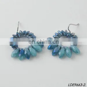 Wired Handmade Crystal Earring thumbnail-1