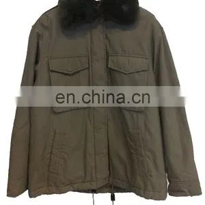 Chinese Manufacturer Fur Parka Winter Jacket Women With Drawstring thumbnail-2