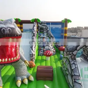 HI 0.55mm PVC Kids and Adults Inflatable Dinosaur Amusement Park Games for Sale From China Factory thumbnail-2