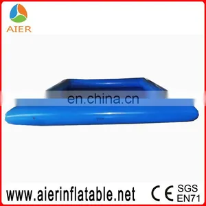 Pop Blue and Orange Pvc Material Inflatable Square Swimming Pool thumbnail-1