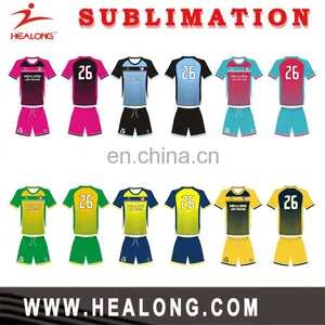 2015 Thailand Original Sublimation Soccer Uniform, Quick Dry Sublimated Soccer Jersey for Man thumbnail-6