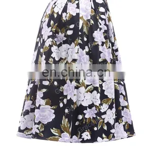 19 Colors ! Grace Karin Cheap Occident Short Vintage Floral Print Cotton 50s Retro Skirt CL6294-9# thumbnail-2