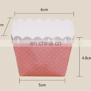 High Quality Square Paper Baking Cups Rectangular Cups Cake Case thumbnail-4