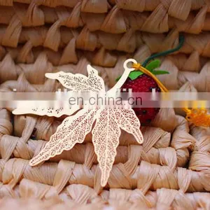 Golden Yellow Leaf Bookmarker, Business Gift Bookmarker thumbnail-2