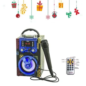 Trending Products Mini Speaker Christmas Gift Karaoke Speaker With Multi Color Blue Tooth Karaoke Speaker Factory Price thumbnail-1