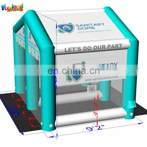 Portable Double Lanes Decontamination Sterilizer Inflatable Disinfection Ultrasonic Humidifier Tunnel for Wholesale thumbnail-2