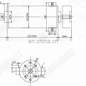 ER11 220V 500W Air Cooled Mini Spindle Motor for CNC thumbnail-6