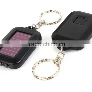 Solar Rechargeable Mini Led Flashlight Keychain thumbnail-4
