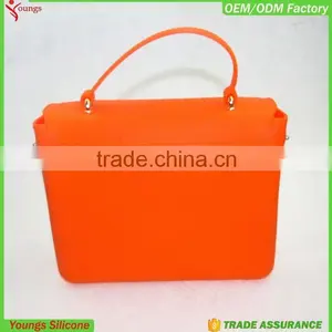 2016 Fashion Shopping Silicone Jelly Handbag/ Silicone Storage Bag for Women Quality Choice thumbnail-3