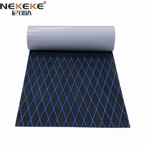 NEKEKE 70*190*0.6 cm Black + Blue + Diamond on Surface Boat Yacht Marine EVA Deck Foam Sheet Composite Outdoor Decking thumbnail-4