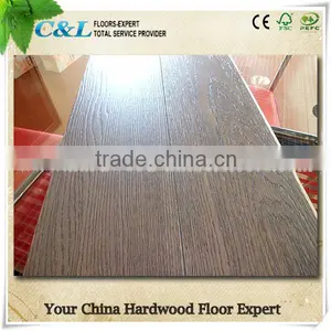 Multilayer UV Oil Black Stained Oak Engineered Wood Flooring thumbnail-1