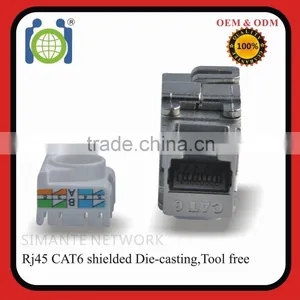 RJ45 CAT6 Tooless Shielded Modular Jack thumbnail-2