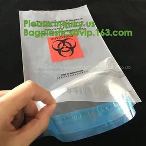 Lab Bags Specimen Bags Zip Bag, Medical Grade Laboratory Specimen Bag, Three Wall Biohazard Specimen Bag With a Document thumbnail-5