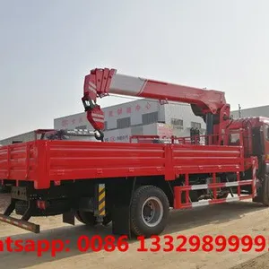 Factory Sale Good Price HOWO 4*2 LHD 6.3T Truck Mounted on Crane Boom for Sale thumbnail-4