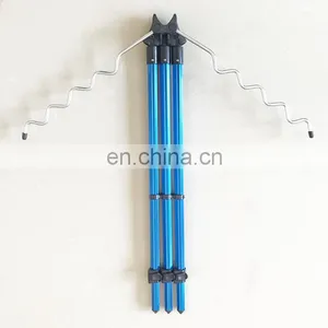 Outdoor Fishing Rod Telescopic Support 9 Rods Holder Sea Beach Fishing Rod Rests Tripod Stand Holder thumbnail-3