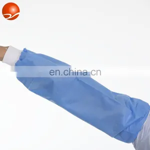 Wholesale Disposable Arm Sleeve Waterproof Non Woven PP/PE/CPE Sleeve Cover thumbnail-1