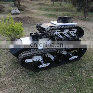 All Terrian 200kg Load Crawler Platform Robot Rubber Track Chassis thumbnail-3