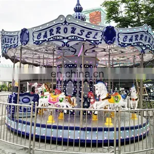 Arcade Amusement Commercial Playground Equipment Amusement Rotary Carousel Horse for Sale thumbnail-5