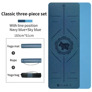 YiShengNuo Yoga Mats Good Quality Anti-slip Cork Tpe Yoga Mat With Logo thumbnail-1