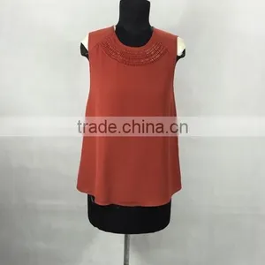 The Latest German Women's Waist Beads Sleeveless Blouse thumbnail-1