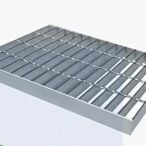 Galvanized Steel Grating Tread Plate Sewage Treatment Plant Trench Cover thumbnail-2