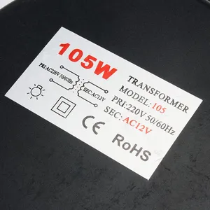 12V Waterproof 50W/105W/200W/300W/400W Swimming Pool Underwater Light Transformer thumbnail-4
