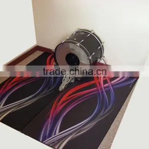 2016 New Products Custom Logo Nature Rubber Non Slip Drum Mats, Drum Rugs, Drum Pads, Drum Kit Mats thumbnail-2