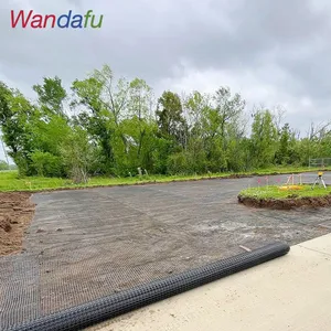 Wandafu EGA 40-40 kN Fiberglass Geogrid Road Reinfordcement Geogrid thumbnail-3