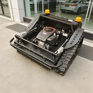 Multi-purpose Single Cylinder 4 Stroke Gasoline Engine Sharp Blade Remote Control Tracked Weeding Machine thumbnail-1
