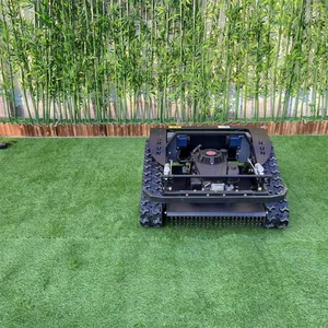 CE EPA Euro 5 Gasoline Engine Fast Weeding Tracked Remote Control Mowing Robot thumbnail-2