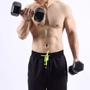 Wavar® Black Rubber Coated Hex Dumbbell Manufacturer | Commercial Gym Free Weights Supplier & Factory thumbnail-3