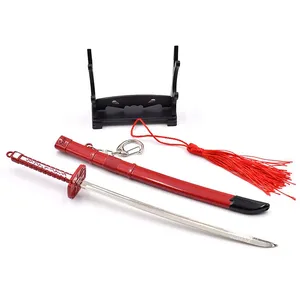 Anime Merchandise: Metal Sword Model Keychain, Spring-loaded Sword Model Keychain With Scabbard, Individually Packaged thumbnail-1