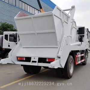 Shaanxi Automobile 6-cubic-meter and 8-cubic-meter Export-type Swing Arm Garbage Trucks, 4-wheel Drive Boat-shaped Garbage Bins Matched With Hook Lift Trucks thumbnail-5