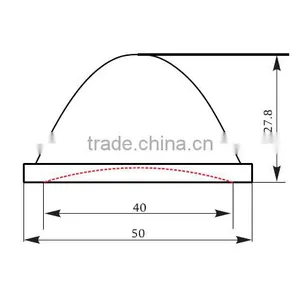 10w 20w 30w 50mm Led Optical Lens With Gasket thumbnail-2