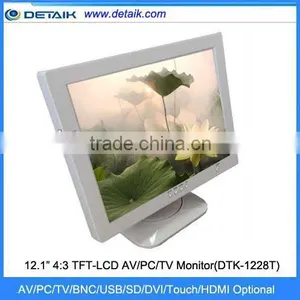 DTK-1228T 12.1 Inch 4:3 TFT LCD 3 in 1 AV / PC / TV Monitor thumbnail-2