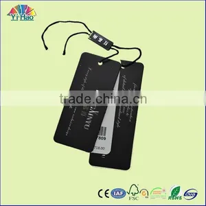 Wholesales Print Black Clothing Tag for Brand Clothing Tag or Garment Tag thumbnail-1