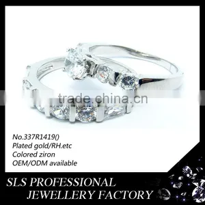 925 Silver Couple Ring for People Wedding Ring Set Wholesale Zircon Stone Fashion Ring thumbnail-2