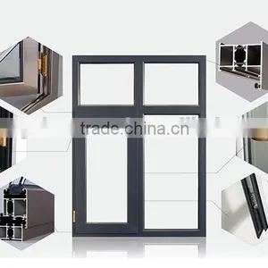 High Quality Waterproof Wood Double Glass Windows / Window Grill Design thumbnail-5