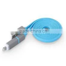 High Quality Data Cable Flat Usb Charging USB Date Cable for Iphone & Samsung S6 thumbnail-2