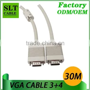 SLT 30M VGA Male to VGA Male Cable 15pin for Computer Monitor Projector Laptop Hdtv LCD Etc Multimedia thumbnail-2