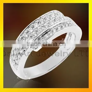 Latest Ring for Women Jewelry Gemstone Zircon Pave Setting Pure Silver Ring thumbnail-3