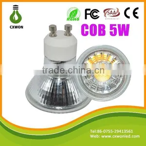 Gu10 Led Spot Lamp Cob 185-260v Input Voltage 5w Quartz Glass Cob Spotlight With ce Rohs thumbnail-4