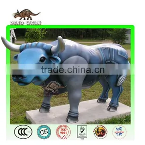 High Quality Emulation Realistic Fiberglass Cartoon Bull thumbnail-1
