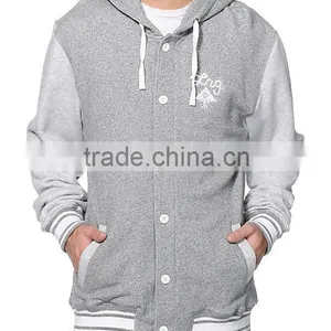 Customized Cotton Fleece Varsity Jacket,custom Pure Cotton Fleece Jacket,fashionwear Cotton Fleece Jacket thumbnail-5