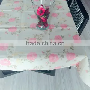 TB003 Flowers Polyester Table Cloth thumbnail-1