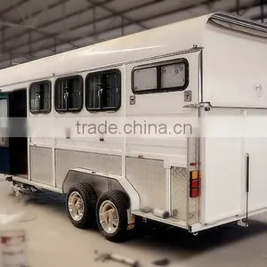Austraila HOT SALE Large Horse Trailer, Classic Horse Trailers, Gooseneck Horse Trailer Quality Choice thumbnail-4